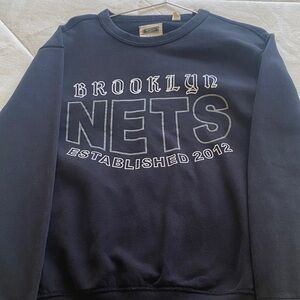 Brooklyn Nets Black Crewneck